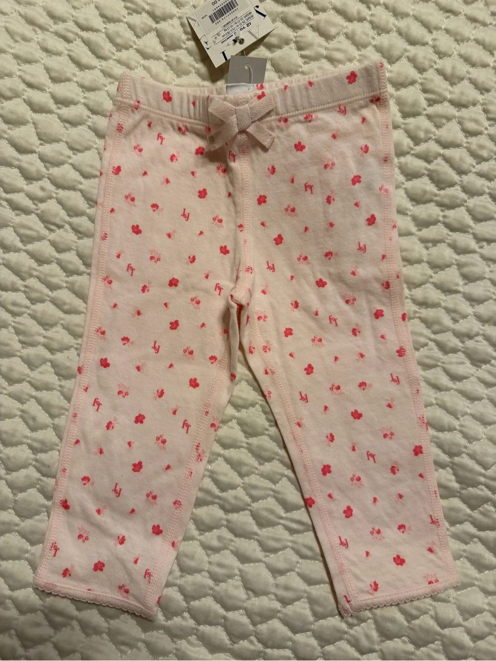 Janie and Jack Cream & Pink Girls 3-Piece outfit